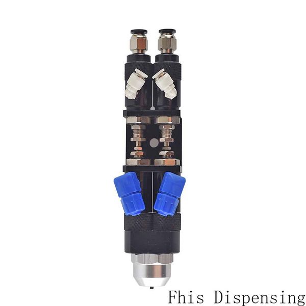 

fhis-d229 ab double round mouth fluid transparent epoxy glue dispensing valve