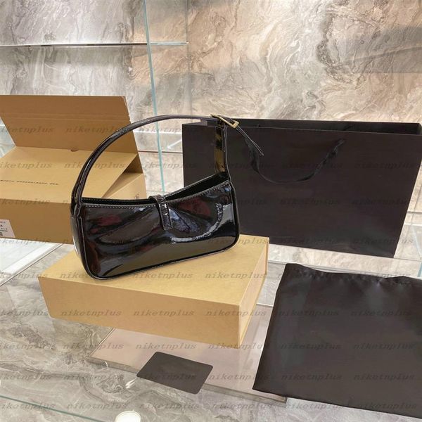

le5a7 underarm bag leather mini luxurys alligator hobo bags womens patent leather designer vintage handbag small saddle purse wall275l