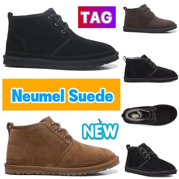 

australia ugglies boots designer neumel boots classic suede shearling booties shoes men women sneakers australia ankle boot warm winter jowd, Black