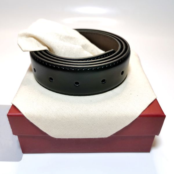 

smooth reversible men's leather belt designer belts 3.5cm wide belt includes box size 105-125cm, Black;brown