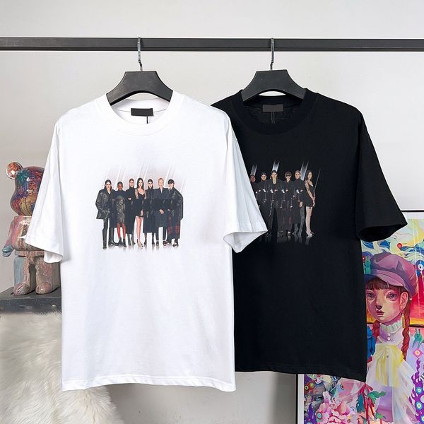 

men's plus tees polos round neck embroidered and printed polar style summer wear with street pure cotton f1898, Black;brown