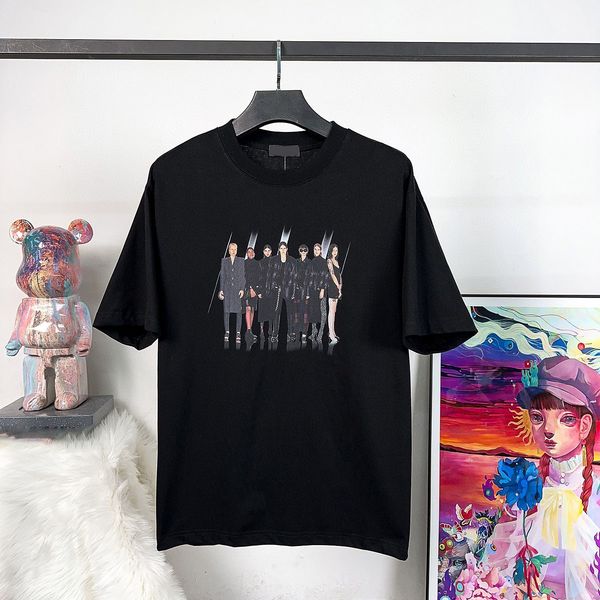 

men's plus tees & polos designer round neck embroidered and printd polar style summer wear with street pure cotton f1898 9vu7, Black;brown