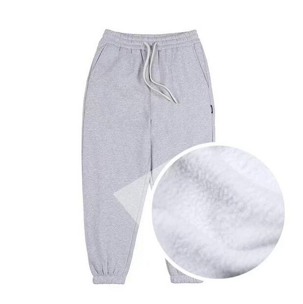 

men's plus size pants 400g heavy weight fleece sweatpants 2023ss, Black;brown