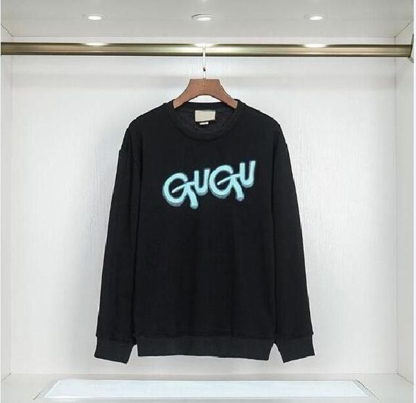 

2023 designer men hoodies pullover sweatshirts loose long sleeve jumper mens womens clothing with printing size, Black