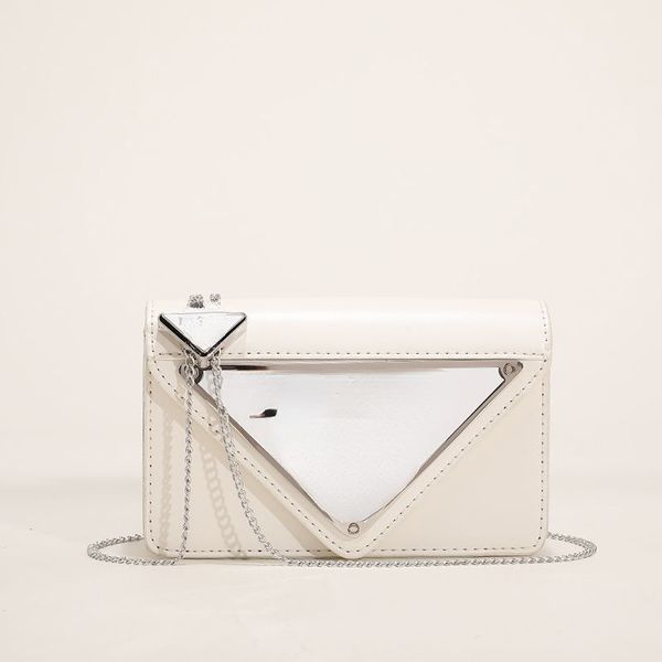 

luxury brand bag 2023 new chain triangle single shoulder messenger mobile phone small square bag