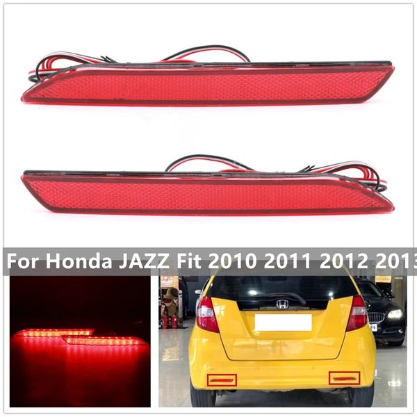 

2pcs led rear bumper reflector light for honda jazz fit 2010-2013 for crz crv acura tsx sfog lamp car accessories