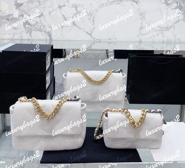 

designer 19 bag classic handbag shoulder bags 19 flap bags designers tote cruciform 2022 women gold black slover chain genuine leather handb