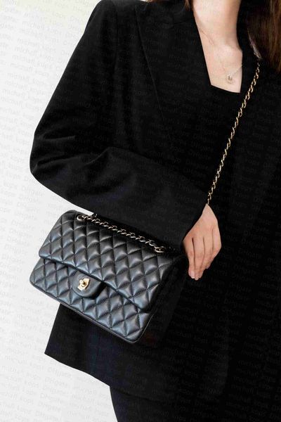 

10a women bags 2022 cf caviar leather shoulder purse black gold silver chain crossbody clutch pochette envelope bag wallet wholesal 1112