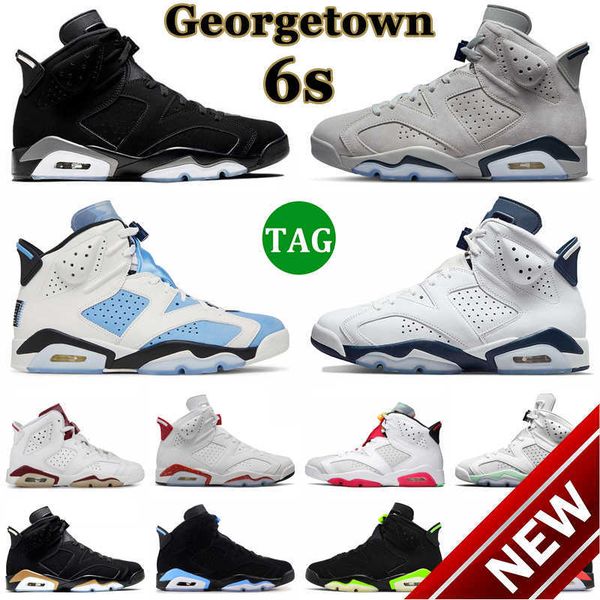 

2023 high basketball shoesjumpman 6 retro shoes men women 6s georgetown midnight navy unc white red oreo metallic sl