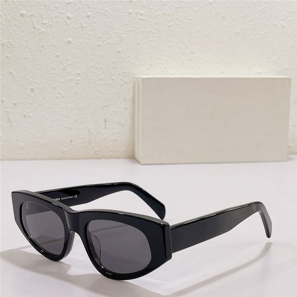 

new fashion design cat eye sunglasses 4s195 acetate frame simple and popular style versatile outdoor uv400 protection glasses, White;black