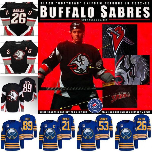 

sabres hockey jerseys third black red 2022-23 reverse retro alex tuch tage thompson buffalo olofsson dylan cozens kyle okposo owen power ras