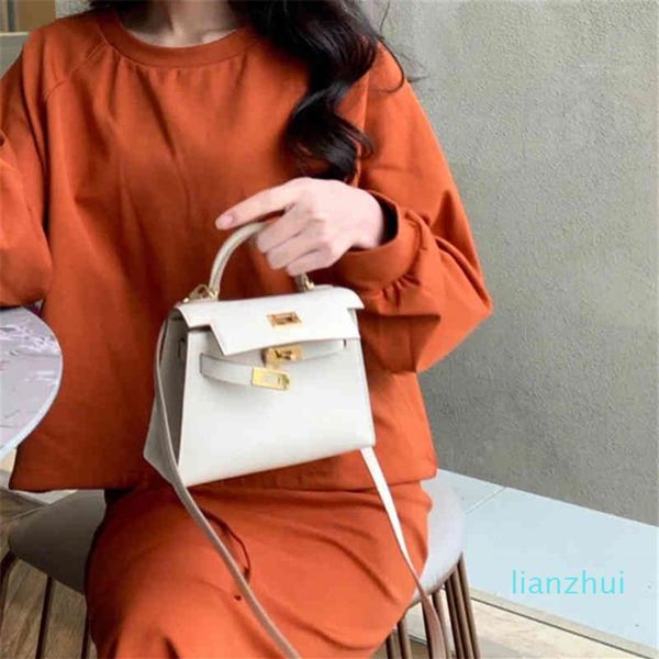 

evening bags designer herme red lady 2022 fashion leather second generation kelys autumn mini handbag single shoulder74861261t