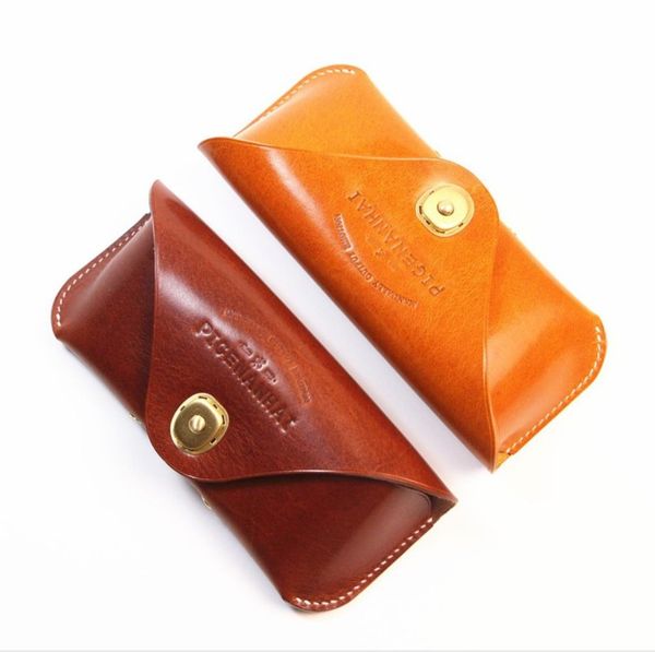 

designer sunglass case holder italian cowhide high-end handmade retro anti-pressure large capacity eyeglass cases women sunglasses storage b