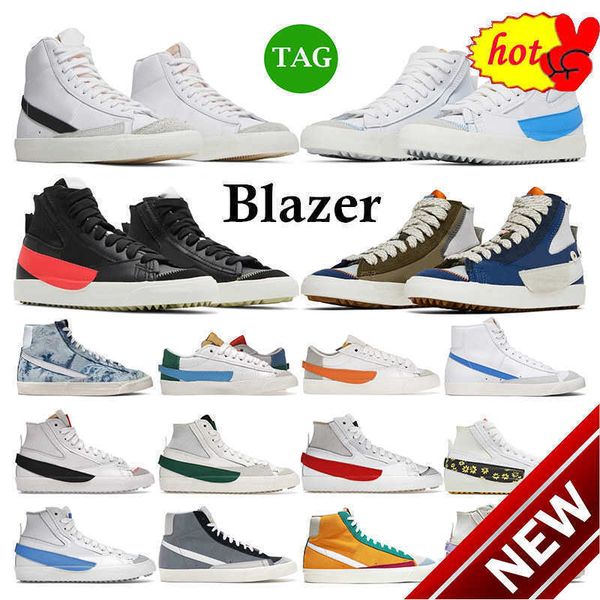 

2023 high basketball shoes2023 designer blazer mid 77 vintage mens casual shoes women black white unc pink oxford or