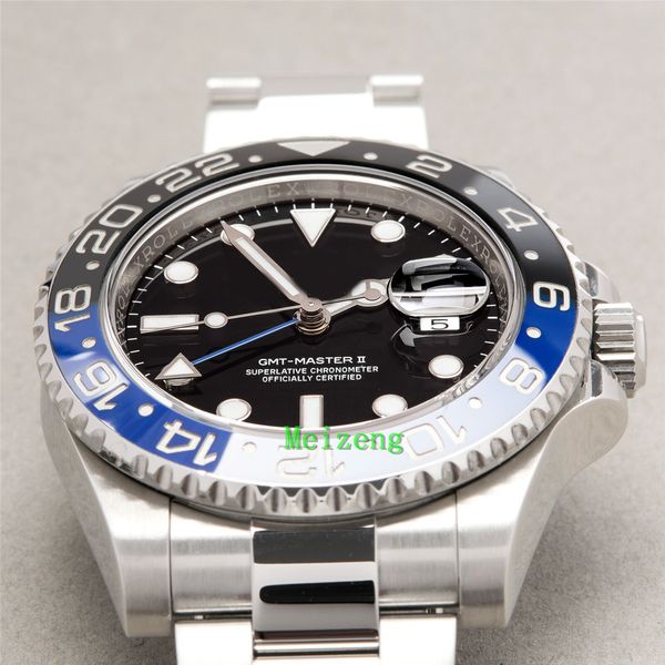 

luxury wristwatch brand "batman" stainless steel watch 116710blnr w008908, Slivery;brown