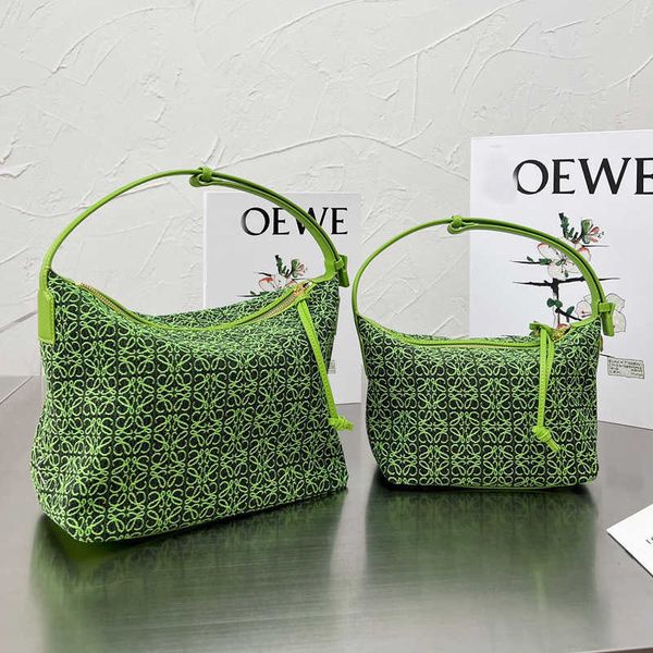 

luojia canvas cubi anagram logo jacquard portable hobo one shoulder dumpling lunch box