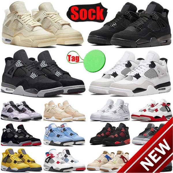 

2023 high basketball shoesmilitary black cats jumpman 4s basketballs shoes for mens womens 4 cactus jack sail univer