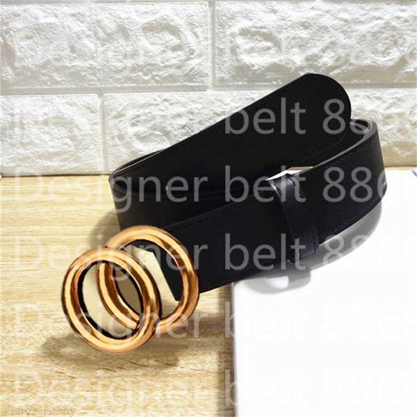 

men designers belts fashion genuine leather women belt for jeans letter double buckle mens lady party favors with box 90-125cmfor man woman, Black;brown