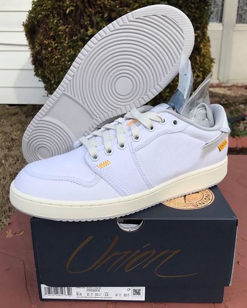 

shoes outdoor shoes&sandals union x 1 ko low do8912-101 sports sneakers white sail university gold neutral grey original 5.5-13
