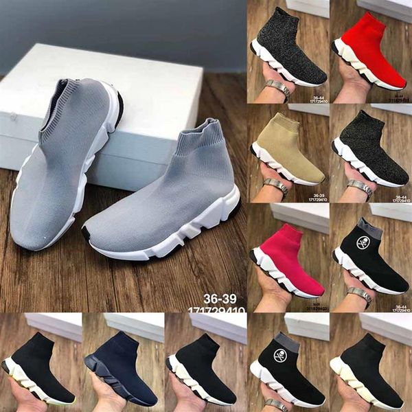 

childrens platform sock triple  boots shoe trainer kids girls socks casual shoes vintage tripler black white etoile boot sports s216y, Black;grey