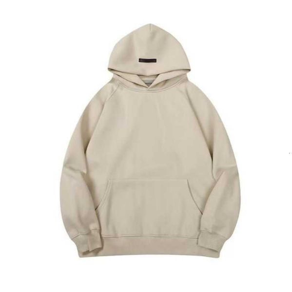 

uadk men's and women's hoodies sweatshirts 2022 fashion brand ess new style small letter solid loose 2al3, Black