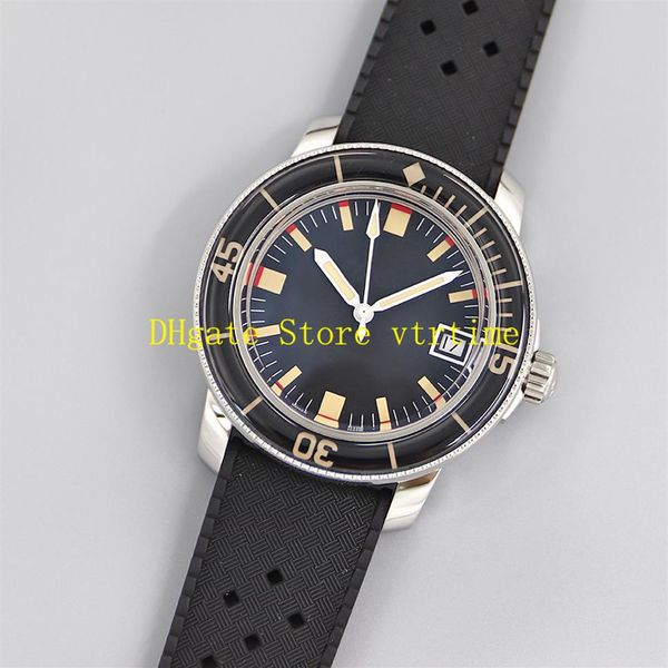 

z factory watches 904l with original box mens 40mm fifty fathoms 5008b correct card number a1151 mens automatic waterproof watch271j, Slivery;brown