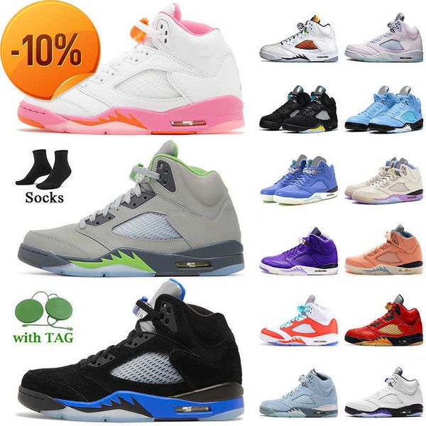 

low designer mens basketball shoes 2023 jumpman 5 unc university blue aqua 5s pinksicle women men sneakers psgs sail raging bull dj khaled x