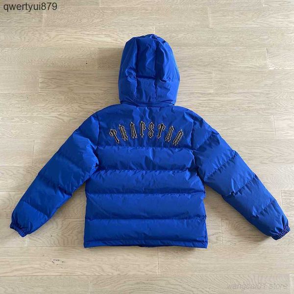 

men's jackets men's jackets london blue irongate trapstar puffer jacket parka men women keep warm detachable hood down embroidered, Black;brown