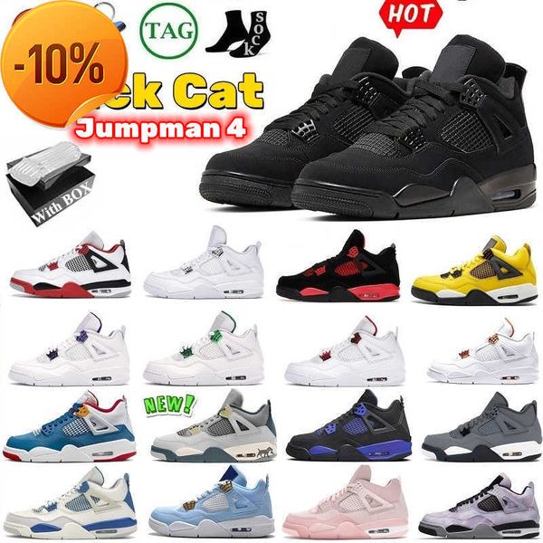 

new basketball shoes for men women 4 4s black cat red thunder infrared sail cool grey white oreo pure money motorsports what the royalty men