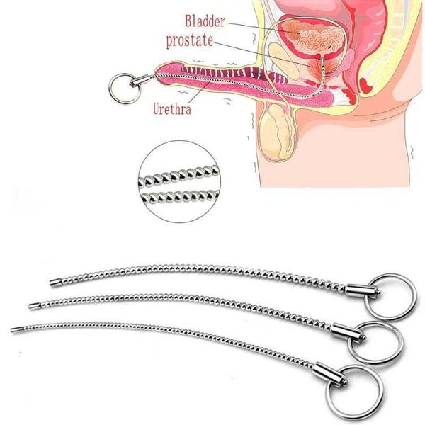 

massager stainless steel urethral plug toys for men masturbation catheter sounding dilator penis male chastity device