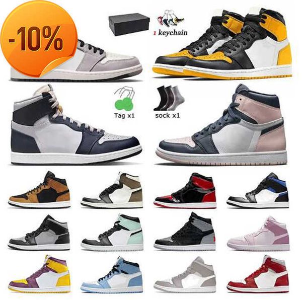 

og high element 1s jumpman mens women basketball shoes 1 sports with box us 13 light bone triple s black particle yellow toe bubble gum 1th.