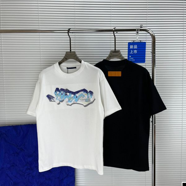

men's t-shirts designer letter printed t shirts tee sweatshirt fashion high street short sleeves summer casual t-shirt breathable men w, White;black