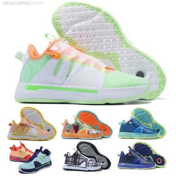 

pg paul george 4 men basketball shoes sneakers gatorade digi camo green plaid gamer exclusive citrus oreo gx authentic tenis trainers shoes