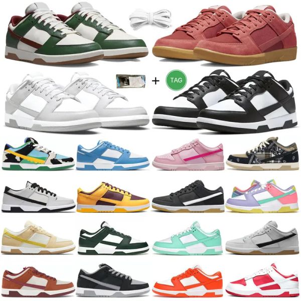 

2023 shoes for men women flat sneakers low panda white black grey fog unc syracuse green glow chlorophyll triple pink strangelove gai mens c