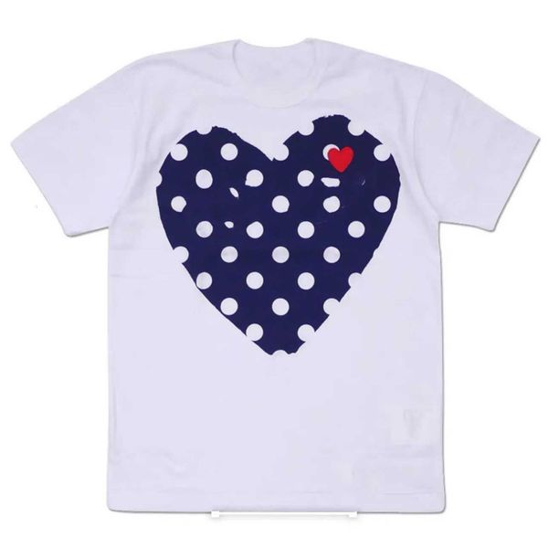 

fashion mens play t shirt cdg designer hearts casual women s des badge garcons cl073, White;black