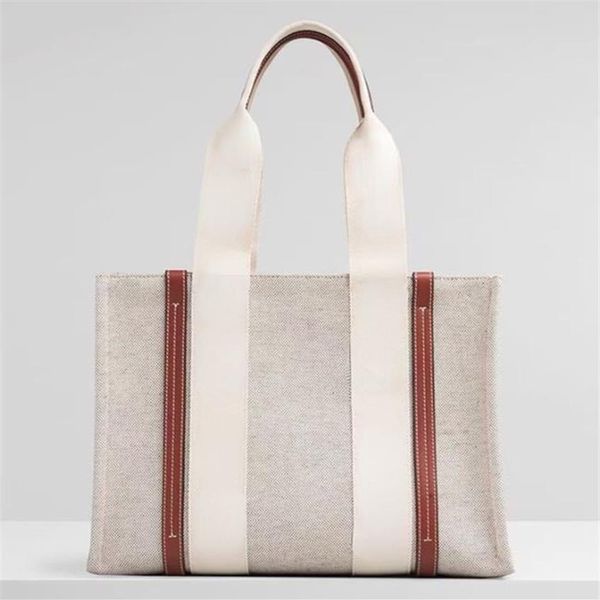 

shoulder bag letter print stripe large capacity shopping bags canvas female japanese casual handbag tote250n