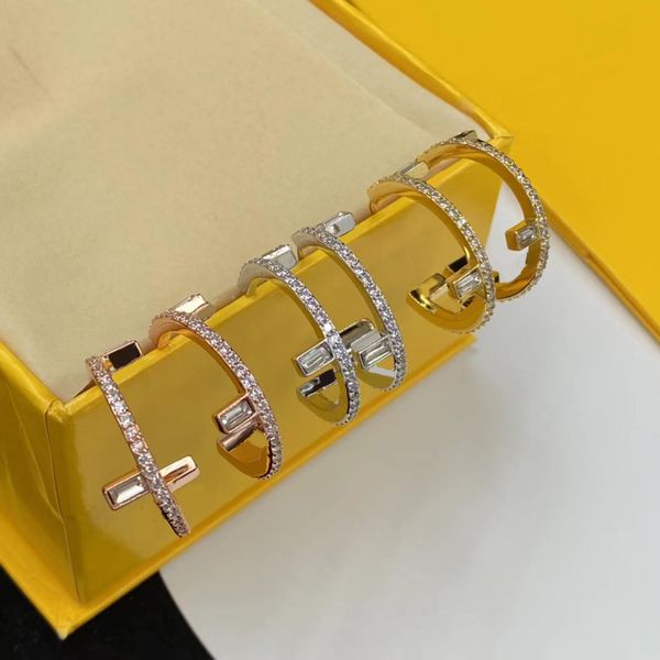 

european and american personality fashion hoop key earrings gold silver rose gold brand luxury earring designer jewelry for women brides are, Golden;silver