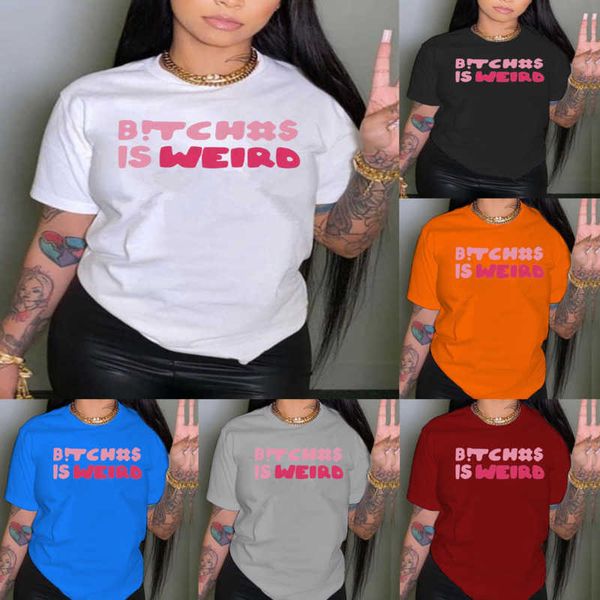 

womens t-shirt crop tank round neck short sleeve letter print t shirt fashion streetwear women clothes plus size s-5xl, White