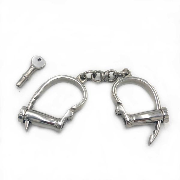 

beauty items black emperor sm toys new stainless steel unihorseshoe handcuffs fun couple supplies exquisite alternative