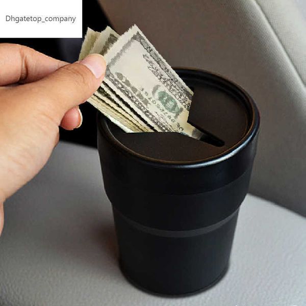 

multifunctional car mini pen tissue coin holder pp silicone box trash bin container
