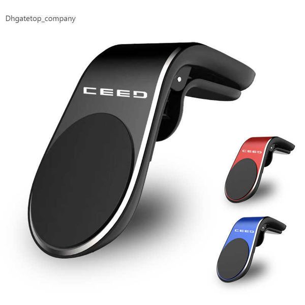 

for kia ceed air vent clip mount metal magnetic car phone holder stand gps display car styling accessories