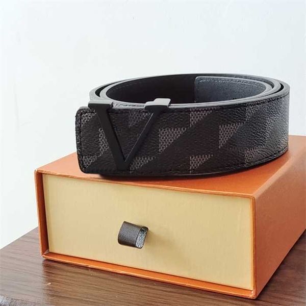 

2023 luxury design mens belt fashion men leather black business belts women gold buckle womens classic casual ceinture with orange boxfor ma, Black;brown