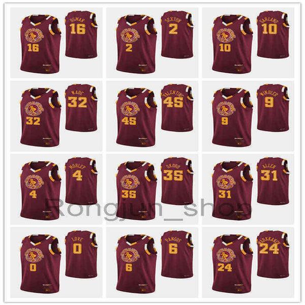 

-22 printed clevelands men lauri markkanen collin sexton evan mobley kevin love jarrett allen 75th anniversary cavalier jerseys192s