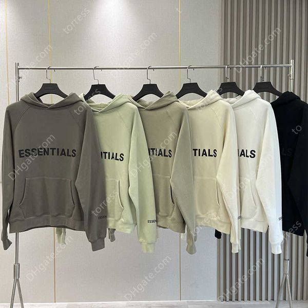 

hoodies men sweatshirt reflective letters printing fleece oversized hoodie fashion quality hip hop women clothes, Black