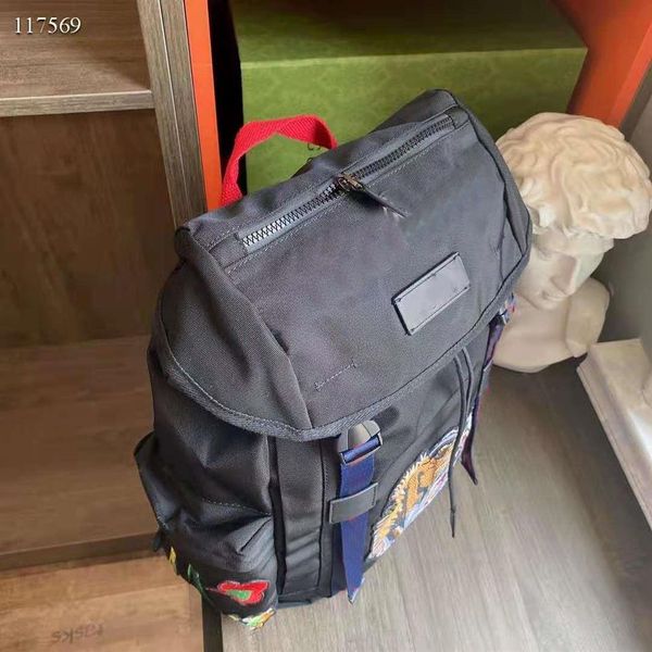 

2021 spring summer new series tiger head embroidery tech pack superlarge capacity backpack star bag high-end material fashion temp295g