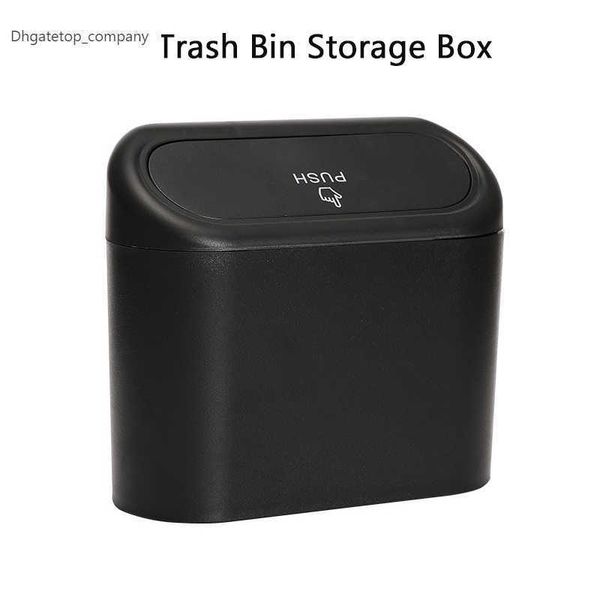 

hanging vehicle garbage dust case storage box plastic pressing square trash can type auto car interior accessories