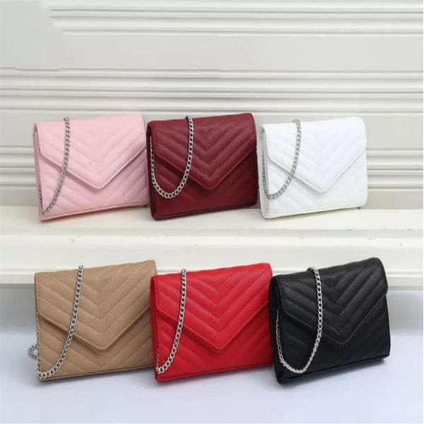 

woman bags handbag pink purse original pu leather women designer messenger cross body wallet on chain fashionbag s266w
