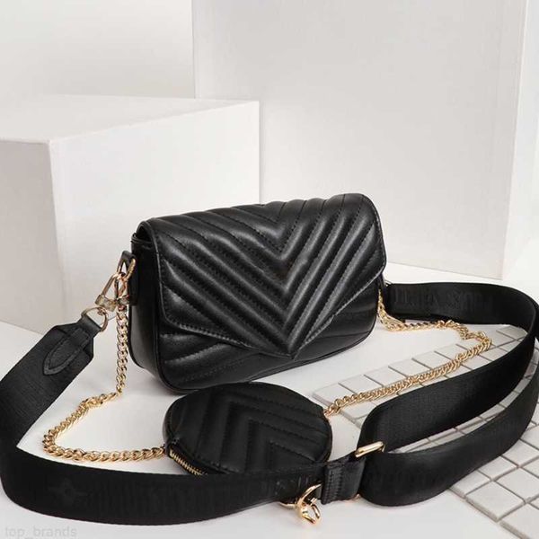 

designer women crossbody bag luxury three-in-one black shoulder bag 2023 classic mini wallet fashion and multifunctional trend top