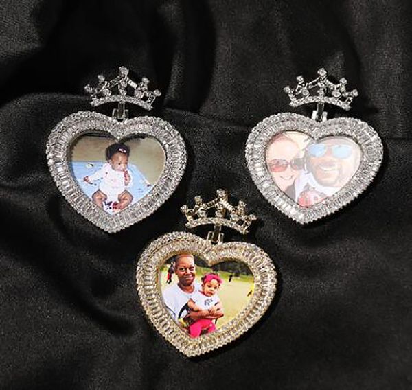 

custom made princess picture p pendant necklace icy zircon charm with 24" rope chain men women hiphop rock jewelry gift, Silver