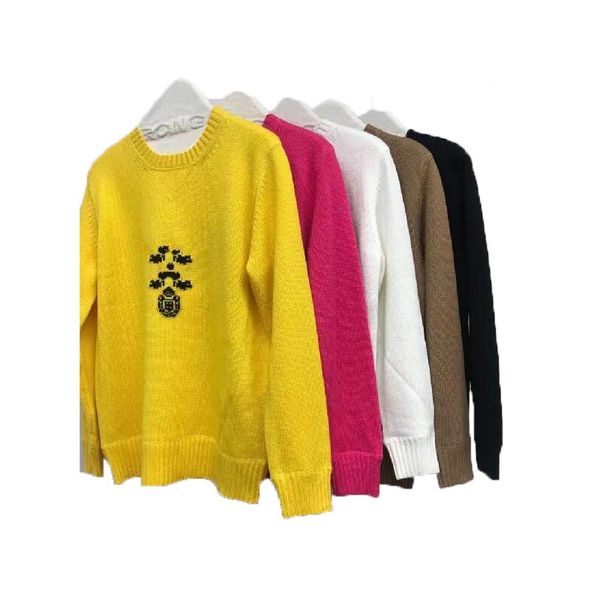 

ss designer sweater womens sweater pullover embroidery printing fashion knitting classic knitted shirt autumn winter warm women design pullo, White;black